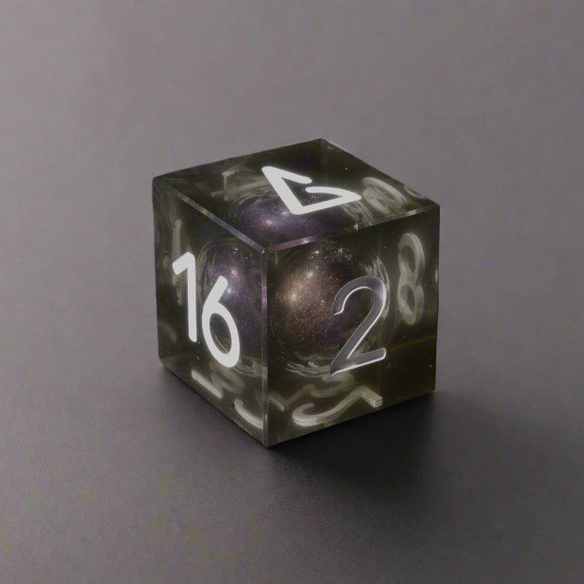 backgammon doubling cube, liquid core backgammon doubling cube, liquid core