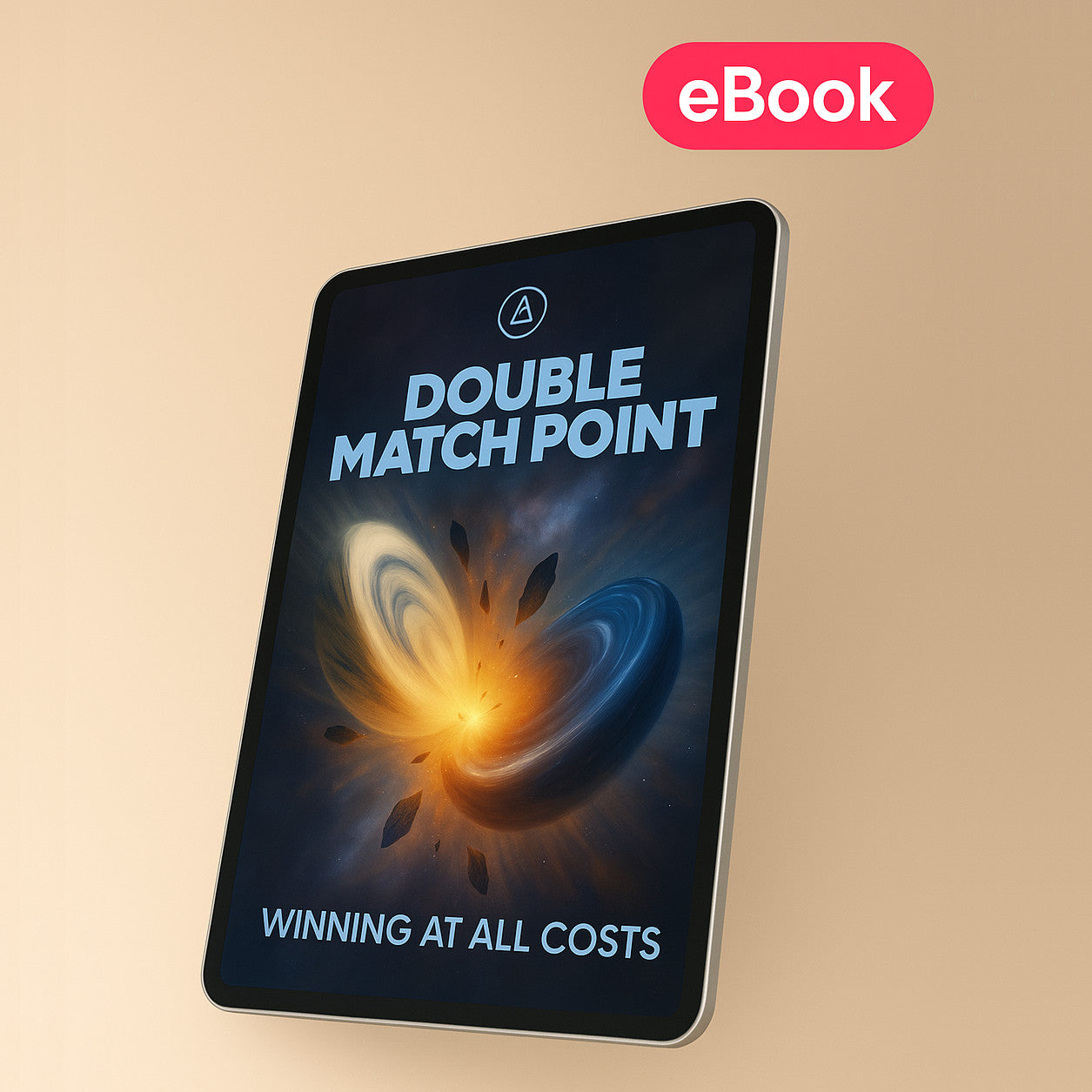 Promotional image for 'Double Match Point - Winning at All Costs', an online backgammon ebook with a graphical representation of a point in space and text overlay. Promotional image for 'Double Match Point - Winning at All Costs', an online backgammon ebook with a graphical representation of a point in space and text overlay.